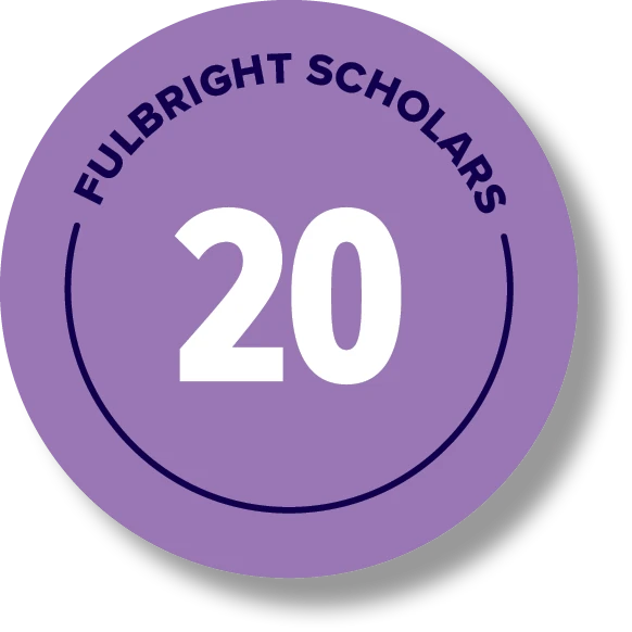 20 Fulbright Scholars.