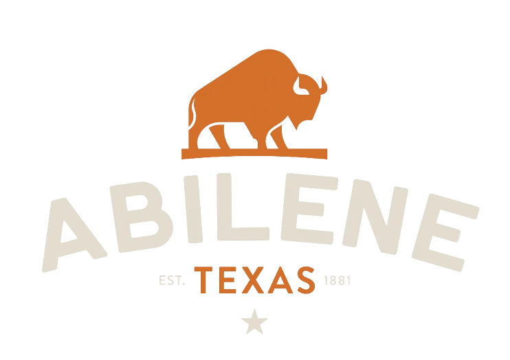 Abilene, Texas logo with a bison graphic.